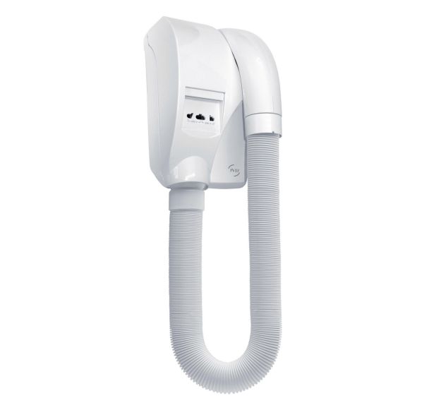 Sèche-cheveux Caraïbe base, prise rasoir, timer et flexible