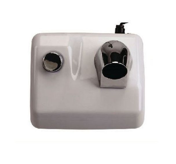 Sèche-cheveux bouton poussoir-  Acier - 2400 W