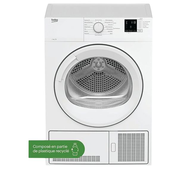 Sèche-linge DCB816W - Capacité 8 kg - Beko