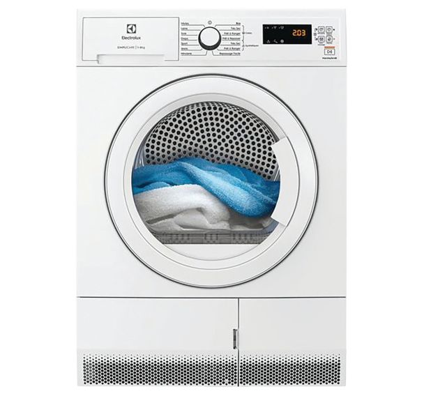 Sèche-linge EDHF4812AC-Capacité 8 kg-Electrolux