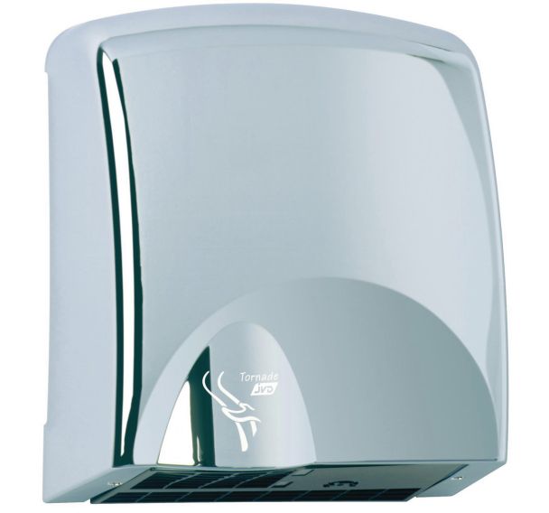 Sèche-mains automatique JVD Tornade 2600 W capot standard chromé