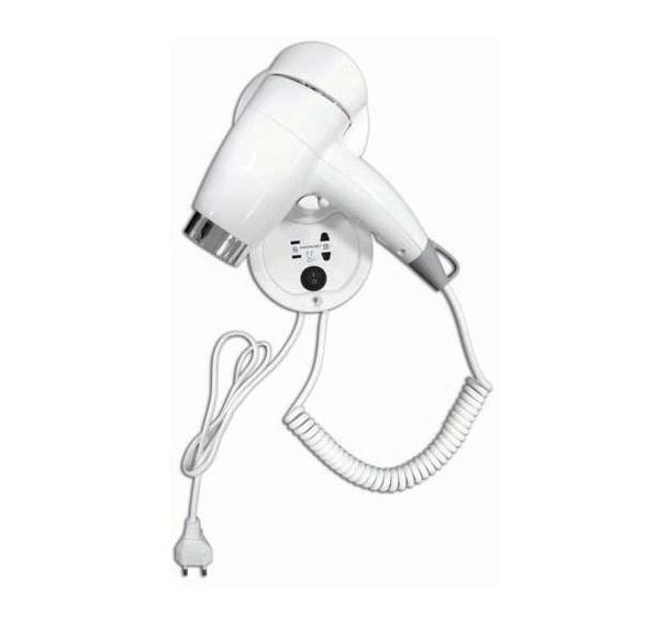 Sèche cheveux et prise rasoir pour hôtel Phonette - Blanc