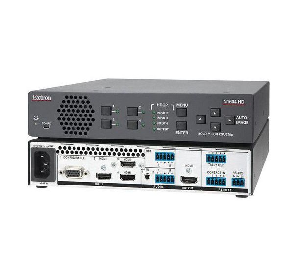 Sélecteur/scaller de presentation EXTRON 4 entrées - IN1604 HD