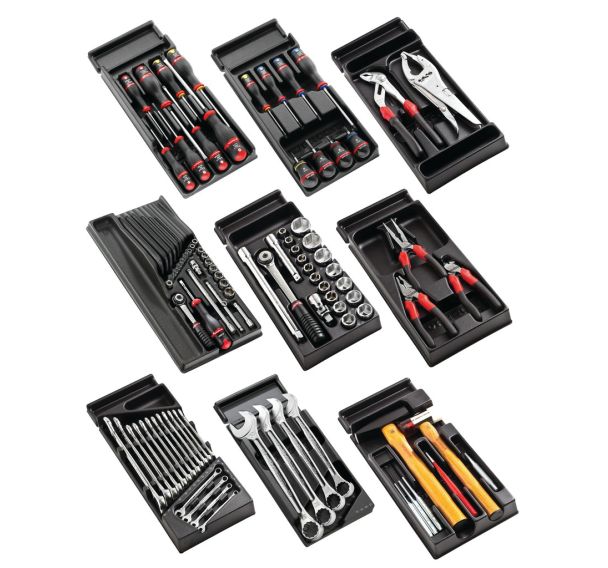 Sélection ''Poids lourd'' de 114 outils avec plateaux