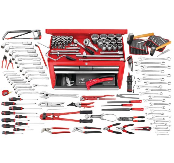 Sélection de 160 outils métriques avec coffre BT.66