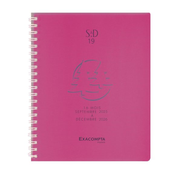 Semainier bureau SAD 19S Linicolor - Septembre 2025-2026 - Exacompta