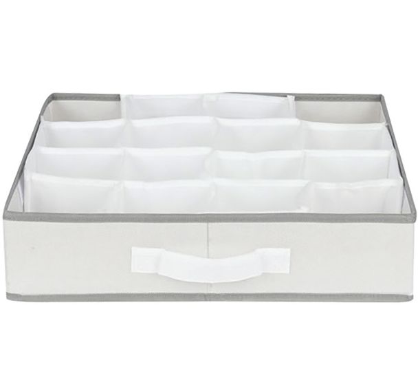 Séparateur de tiroir life 16 compartiments blanc