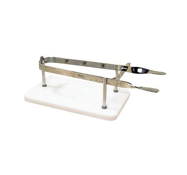 Serre-jambon inox socle polyéthylène