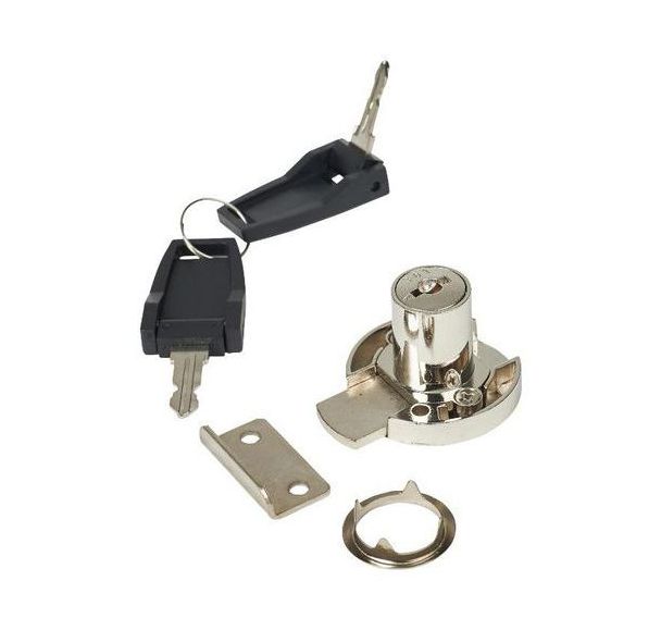 Serrure àoquet entrouvrant 19x22mm chromé