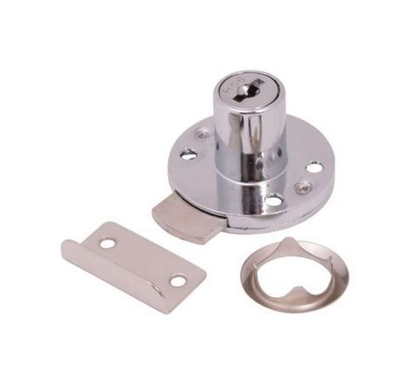 Serrure pour tiroir varié 19x20mm chromé