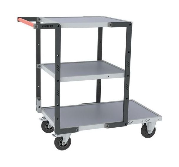 Servante 1 plateau 850x495 + 2 plateaux 550x495-Mélaminé