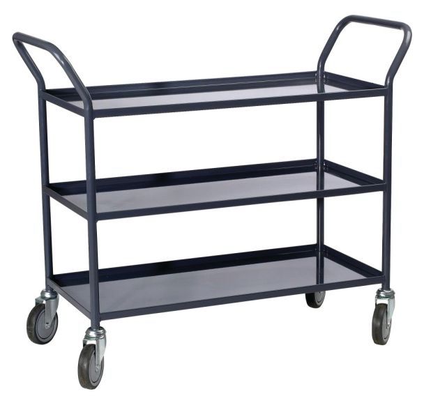 Servante 200 kg 3 plateaux tôle - 935x435mm