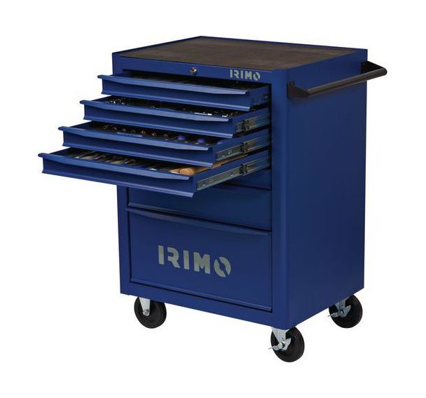 Servante 26" 7 tiroirs 222 outils dans 4 modules mousse
