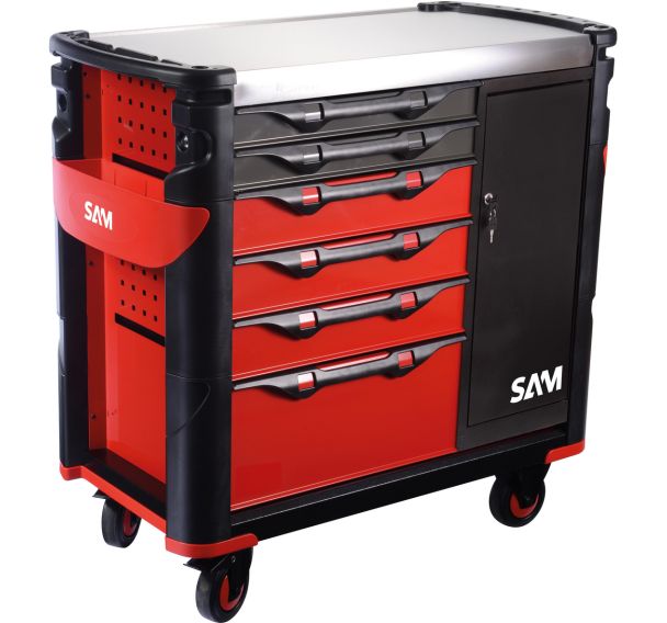Servante 41 XXL - 6 tiroirs - Inox