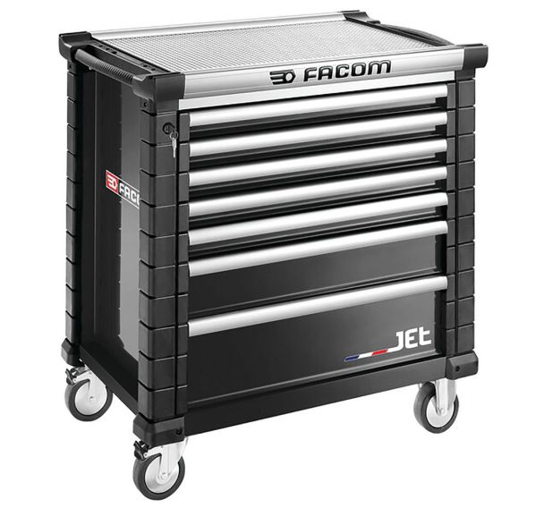 Servante JETM4 - 7 tiroirs noire