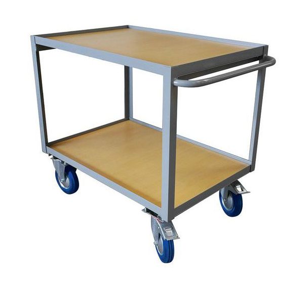 Servante atelier 2 plateaux bois - Capacité 200 à 500 kg