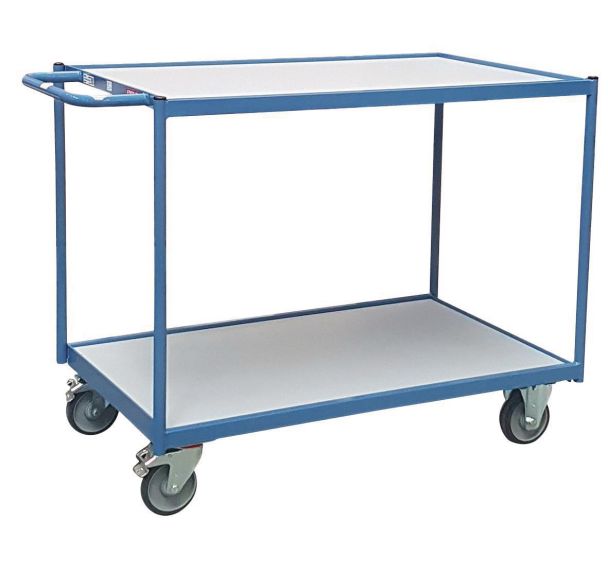 Servante d'atelier 2 plateaux - barre de poussée horizontale - Force 250 kg - Fimm