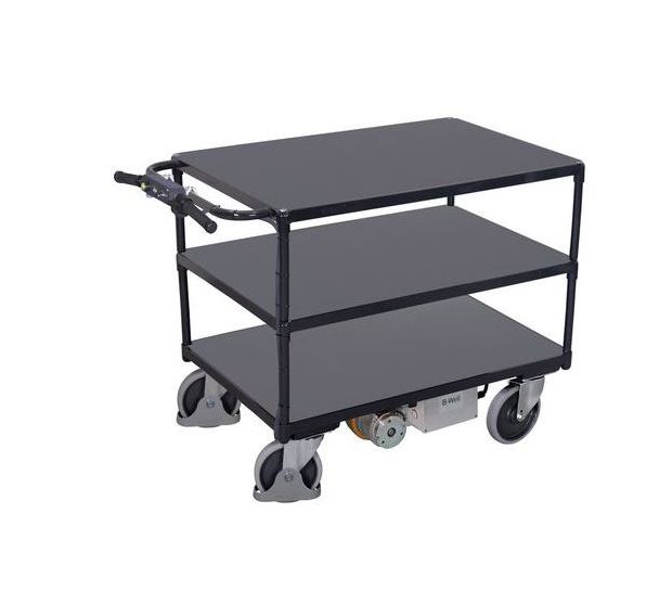 Servante électrique B-Well - 3 plateaux bois - 500kg - Actiwork