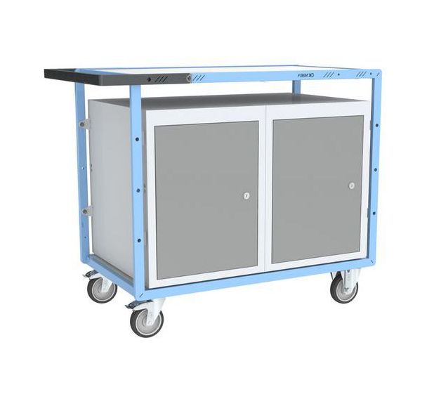 Servante établi équipée, 2 blocs porte, 250 kg