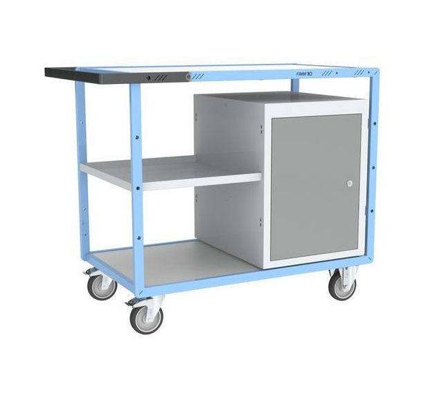 Servante établi équipée demi plateau tôle 250 kg - FIMM