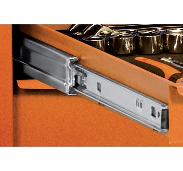 Servante hauteur basse 26" 7 tiroirs 755x501x760mm orange