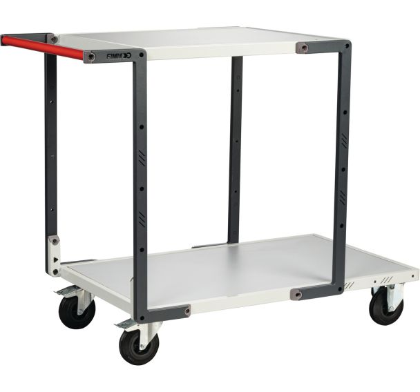 Servante montée 1 plateau long et 1 plateau court 1245x640x945mm - FIMM