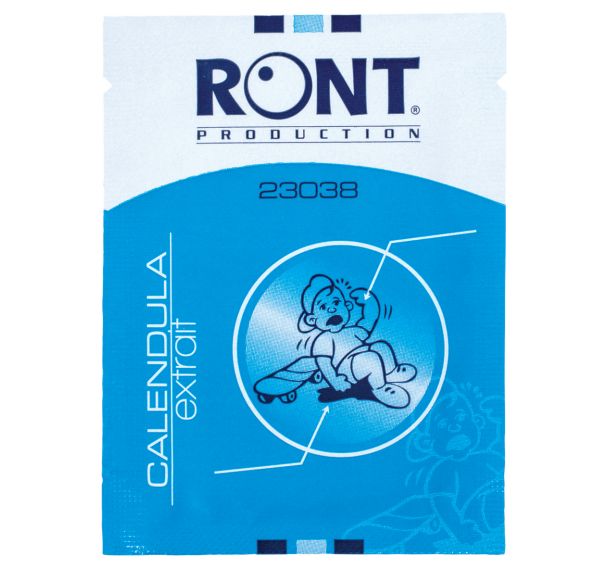 Lot de 100 Serviettes imprégnées Calendula boite-Ront