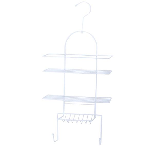 Serviteur de douche 53x25x10.6 cm. acier blanc