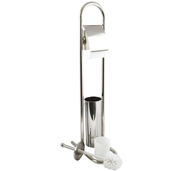 Serviteur et brosse wc inox