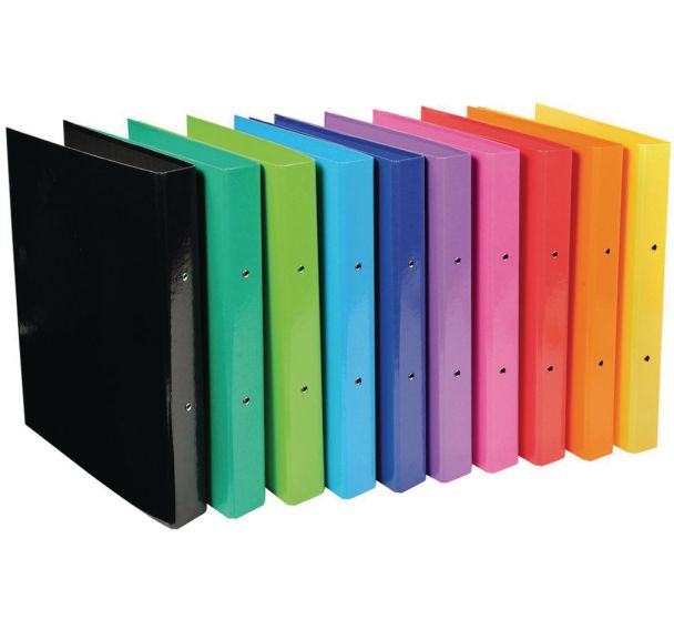 Set 10 classeurs A4 2 anneaux 30mm iderama Assortis