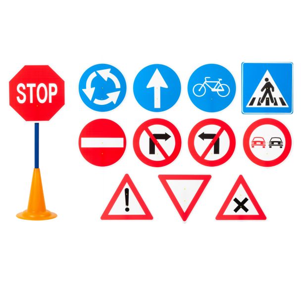 Set 12 panneaux routiers géants