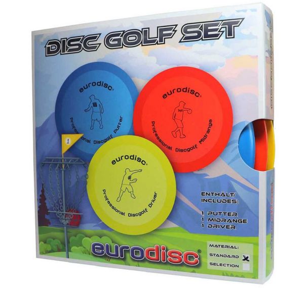 Set 3 disques de Discgolf Basique - Eurodisc - 165g