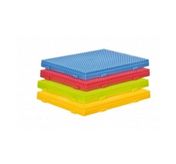 Set 4 bases pour jeu de construction blocs à picots