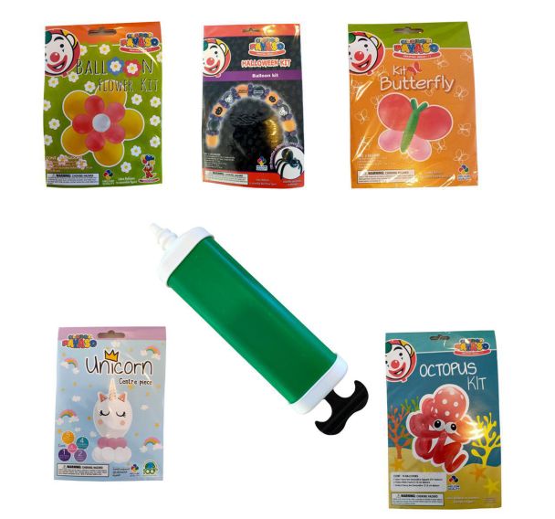 Set 5 créations ballons + pompe