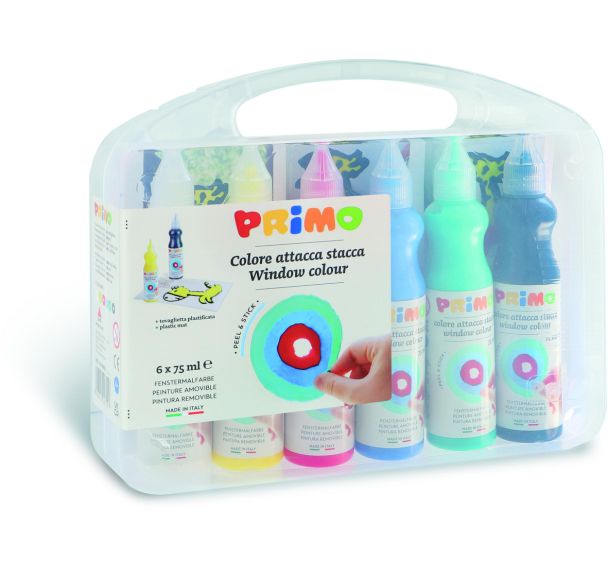 Set 6 flacons window color 80 ml avec bec verseur