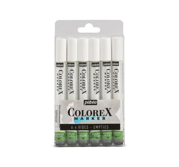 Set 6 markers vides Colorex