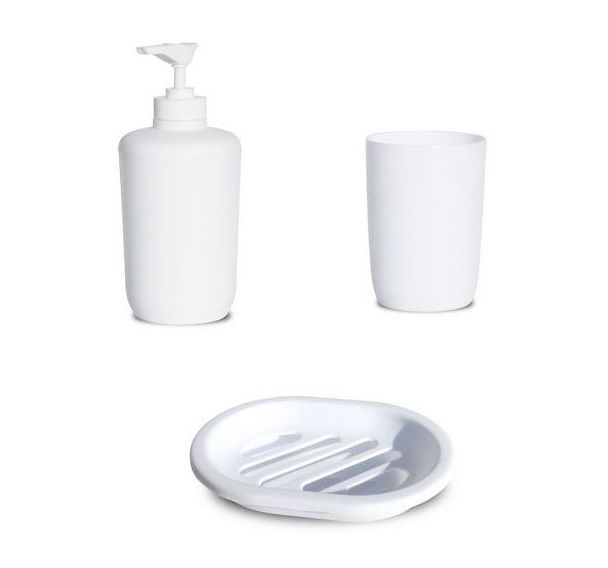 Set à poser 3 pièces - Blanc Plastique - Arvix