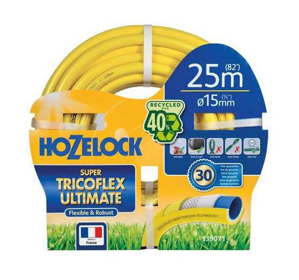Set d'arrosage Super Tricoflex Ultimate jaune ø15mm x 20m