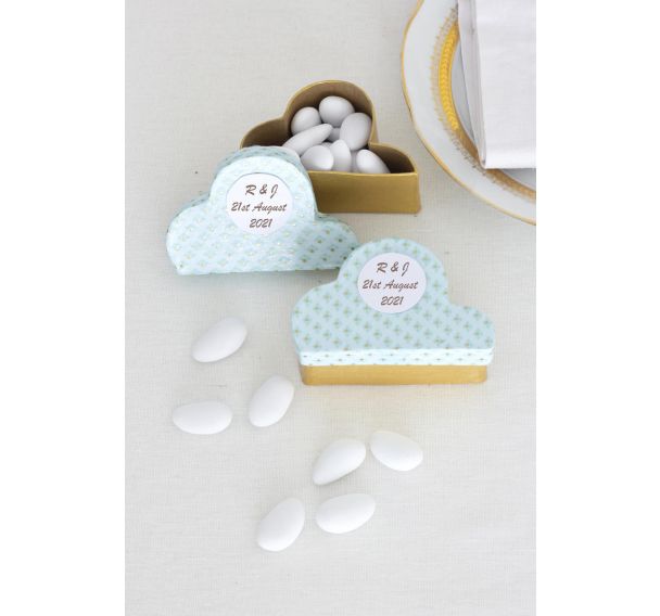 Set de 10 petites boites nuages 6x6x3cm (Lot de 3)