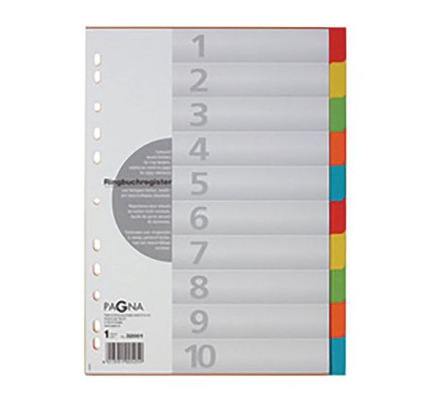 Set de 12 Carton-registre, format A4, 10 pièces, 5 couleurs