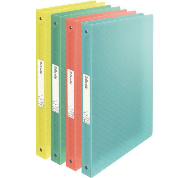 Set de 12 Classeur 4 anneaux Colour'Ice 25mm - assorti - Esselte