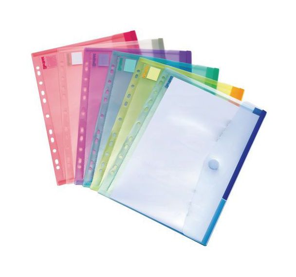 Set de 12 Enveloppes A4 perforées COLOR T-Collection