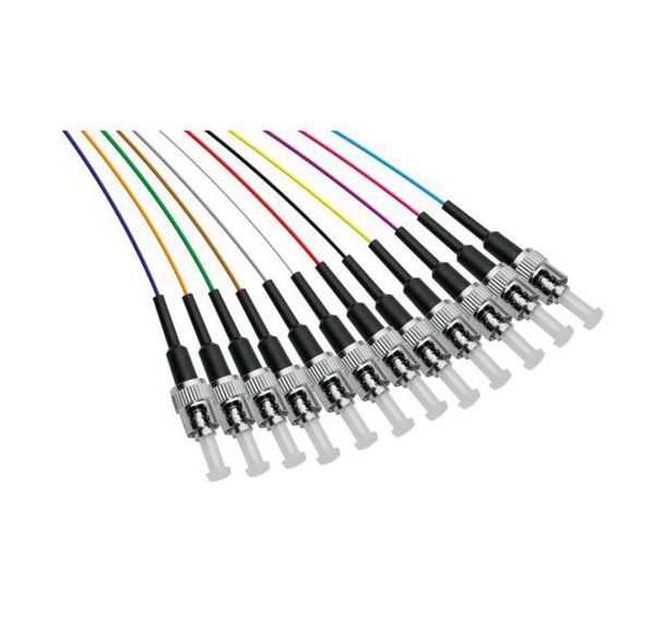 Set de 12 connecteurs panachés PIGTAIL OM3 ST/UPC LSOH - 2m