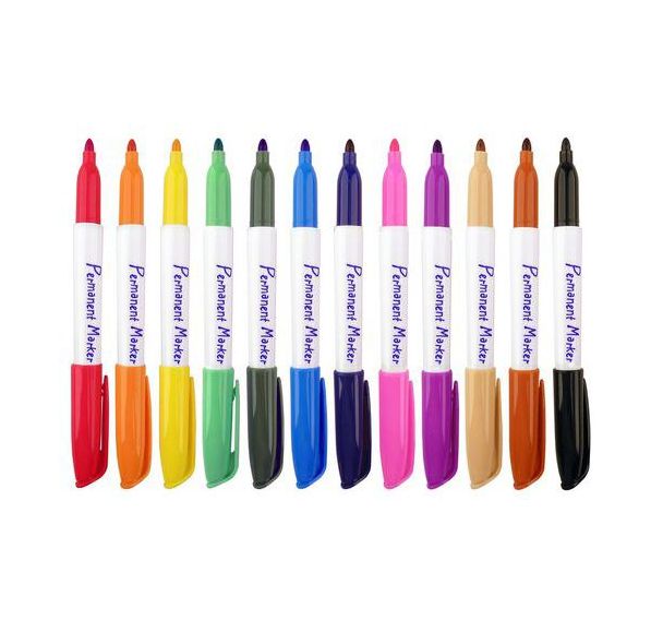 Set de 12 marqueurs pour plastique dingue