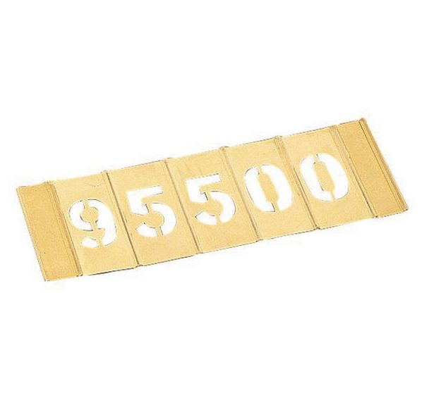 Set de 15 chiffres laiton assemblables - hauteur 25 mm