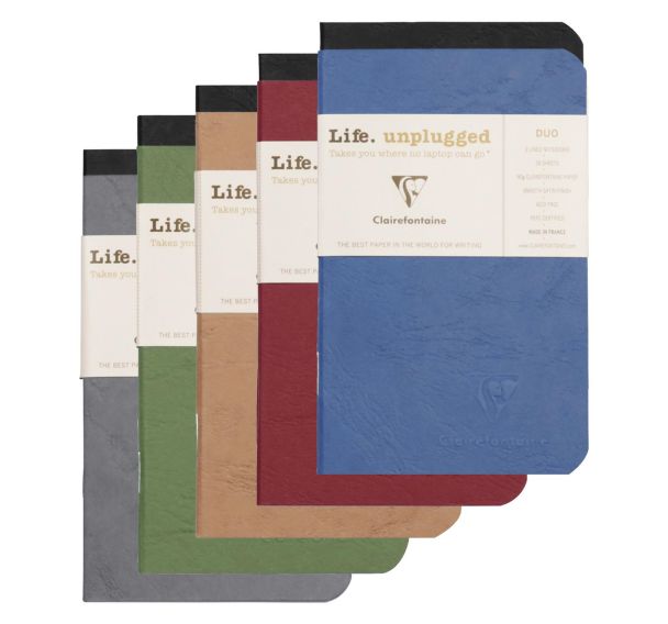 Set de 2 carnets piqués Age Bag 7,5x12 cm - Clairefontaine