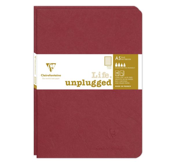 Set de 2 carnets piqués Age Bag A5 - Clairefontaine