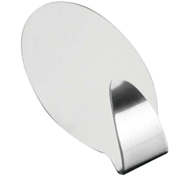 Set de 2 crochets adhésifs jumbo inox