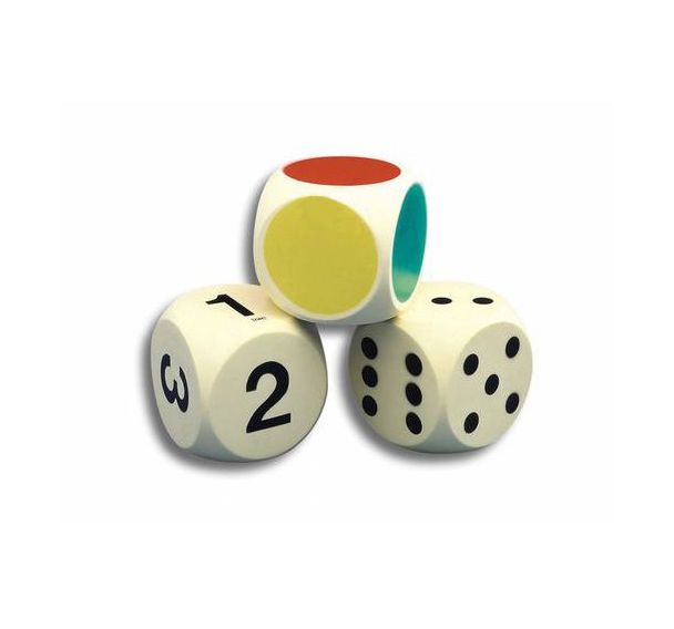 Set de 3 dés plastique