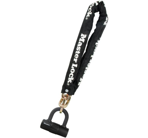 Set de 4 Chaîne et mini U à clés - L 90 cm - Diamètre 10 mm